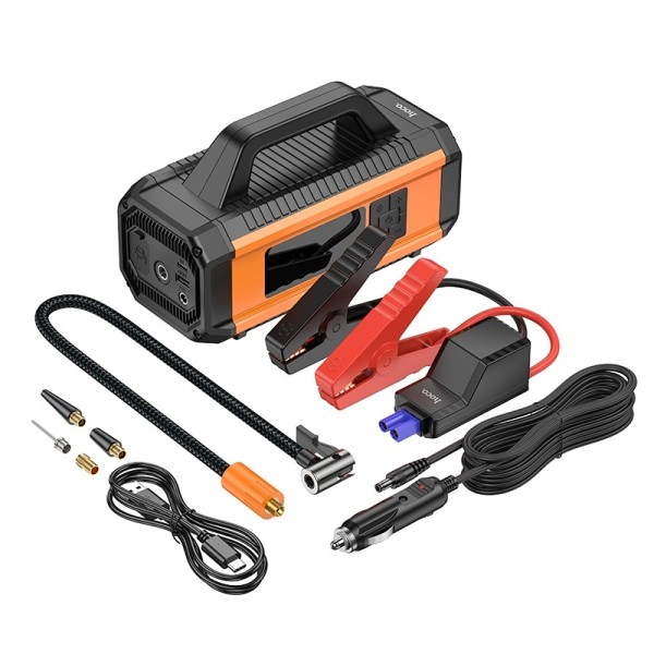 Hoco 10,000mAh Air Pump with Emergency Start Power Bank - QS4