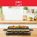 Tefal 3-in-1 1350Watts, Raclette Pierrade Grill - RE45A827