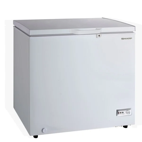 Sharp 250 Liters Free Standing Chest Freezer with Built in Condenser, 8.8CFT, White - SCF-K250XK-WH3