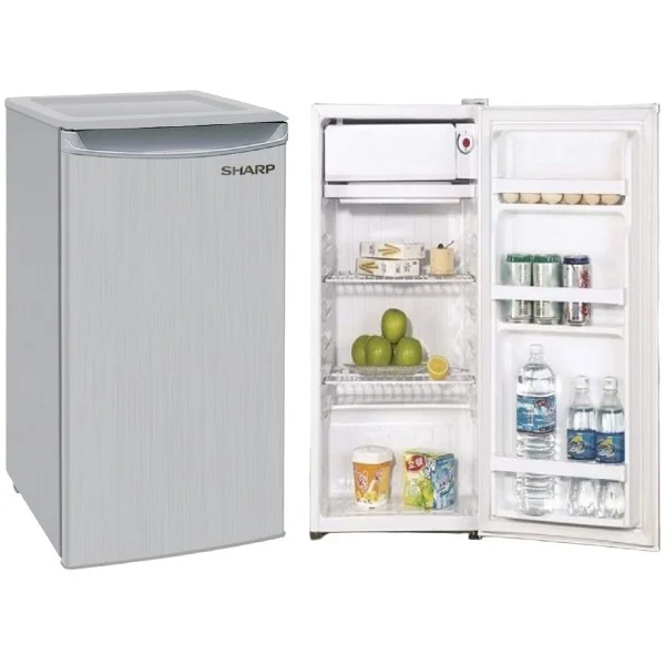 Sharp Single Door Refrigerator 155 Liters 5.4 CFT, Silver - SJ-K155XK-SL3