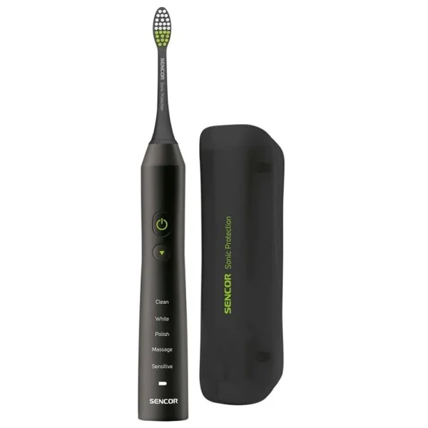 Sencor Toothbrush- Sonic Technology- with Smart Travel Case - SN15-SOC3311BK
