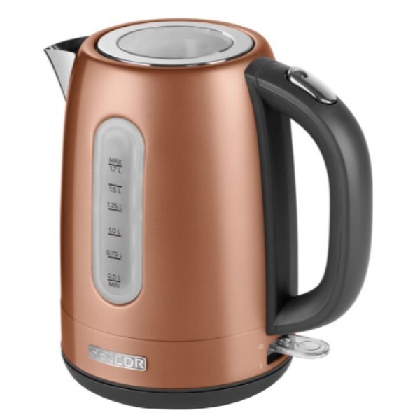 Sencor Stainless Steel 2150Watts, Electric Kettle 1.7-liter, Gold - SN3-SWK1776GD