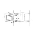 Startec 23L Capacity Built-in Microwave - ST-D90D23ESP-XG-RR04