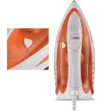 Kenwood Ceramic Plate 2100 Watts Steam Iron, White/Orange - STP50.000WO