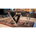 Quiklok T-rex Single Braced Keyboard Stand X - T/10 WH-M