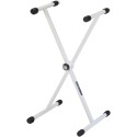 Quiklok T-rex Single Braced Keyboard Stand X - T/10 WH-M