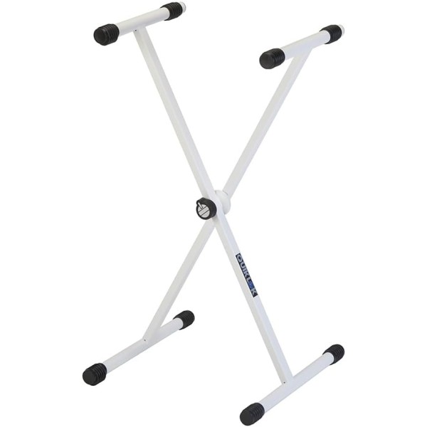 Quiklok T-rex Single Braced Keyboard Stand X - T/10 WH-M
