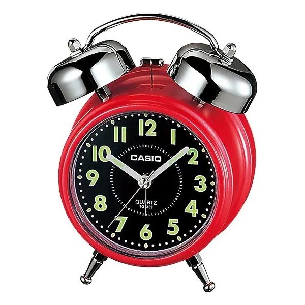 Casio Black Dial Analog Alarm Table Clock - TQ-362-4ADF