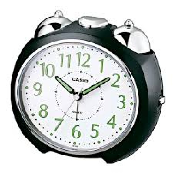 Casio White Dial Analog Alarm Table Clock - TQ-369-1DF