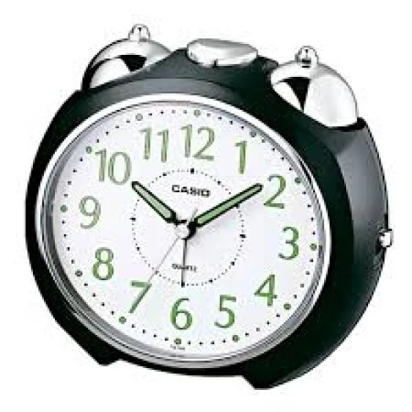 Casio White Dial Analog Alarm Table Clock - TQ-369-1DF