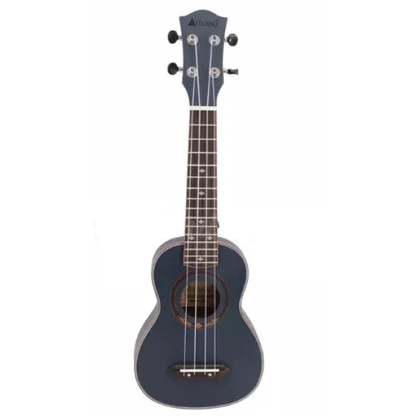 Artland Slim Ukulele 21inch Four Strings Guitar, Black Matt - UKS660-21