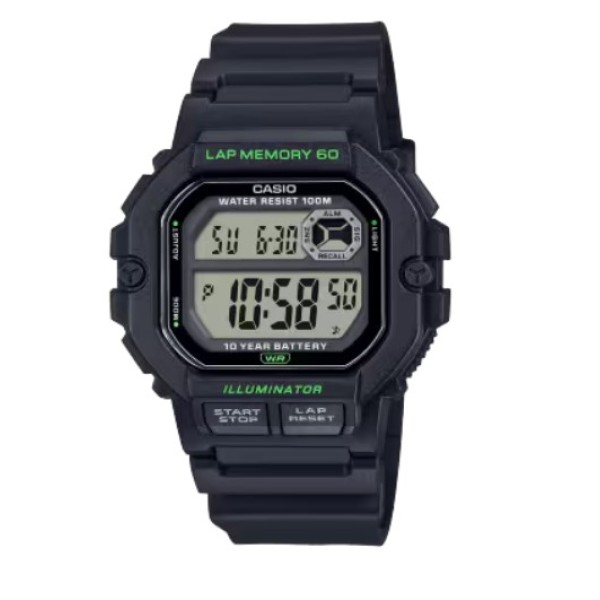 Casio Resin Band Sport's Digital Watch for Men - WS-1400H-1AVDF