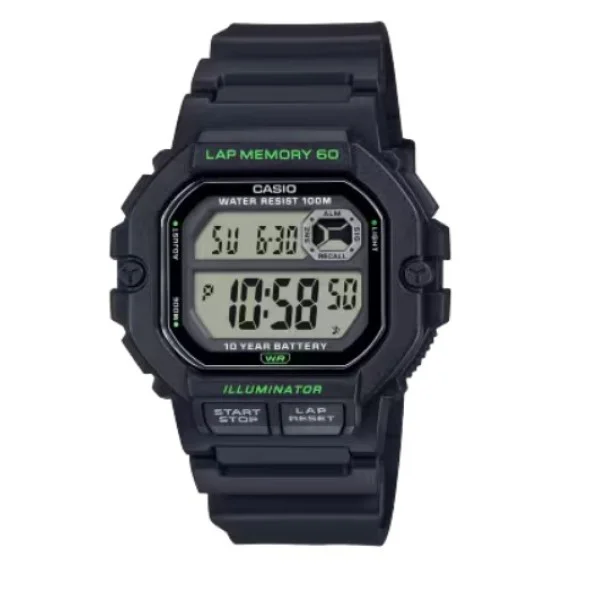 Casio Resin Band Sport's Digital Watch for Men - WS-1400H-1AVDF