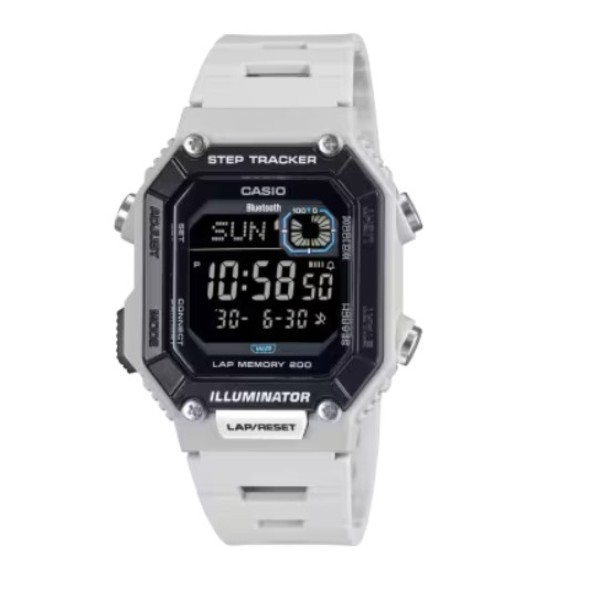 Casio White Strap Digital Watch for Men - WS-B1000-8BVDF