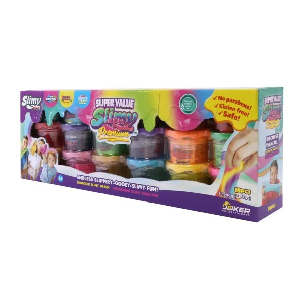 Slimy Super Value Premium Assorted 2oz Each 18 Pieces - 36010-T