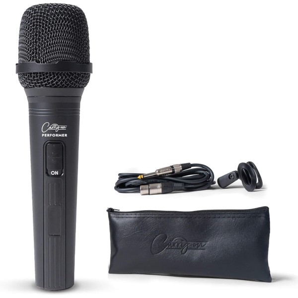Carry-on Performer Dynamic Microphone with XRL-Jack Cable, Black - BA804012