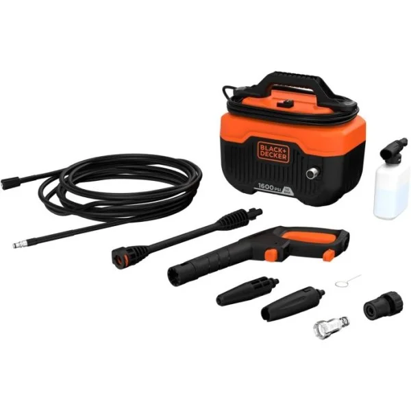 Black & Decker 110 Bar, 1300W Horizontal Pressure Washer - BEPW1300H-B5