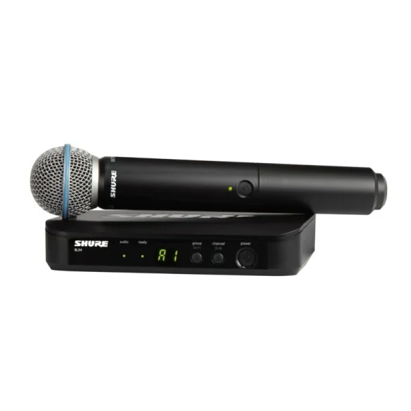 Shure Wireless Vocal System with Beta 58A Handheld Microphone, H8 - Black - BLX24UK/B58-H8E