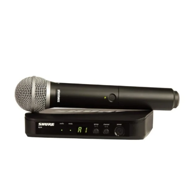 Shure Wireless Vocal Microphone System with Handheld Microphone - BLX24UK/PG58-H8E