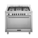 Bompani 100X60, 5 Burners Stainless Steel Gas Cooker - BO693SK/L