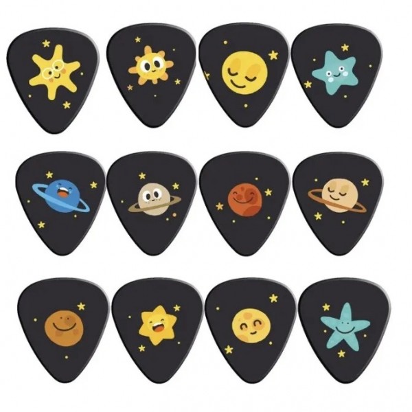 Cute Stars and Planets Guitar Pick 1-Piece (Assorted) - SP-PICK