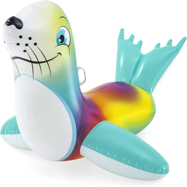 Bestway Flash 'N' Splash Seal Ride On, 1.57m x 1.14m - 41479