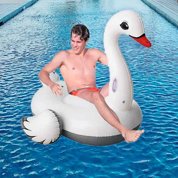 BESTWAY Inflatable Giant Supersized Swan Rider, 1.96 x 1.74 m - 41111