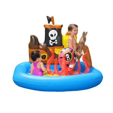 Bestway Tugboat Play Paddling Pool, 1.4m x 1.3m x 1.04m - 52211