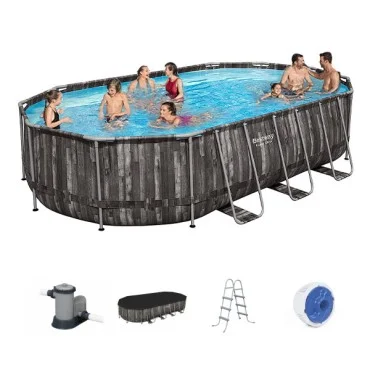 Bestway Oval Pool Set, 6.10m x 3.66m x 1.22m - 5611R Bestway Oval Pool Set, 6.10m x 3.66m x 1.22m - 5611R