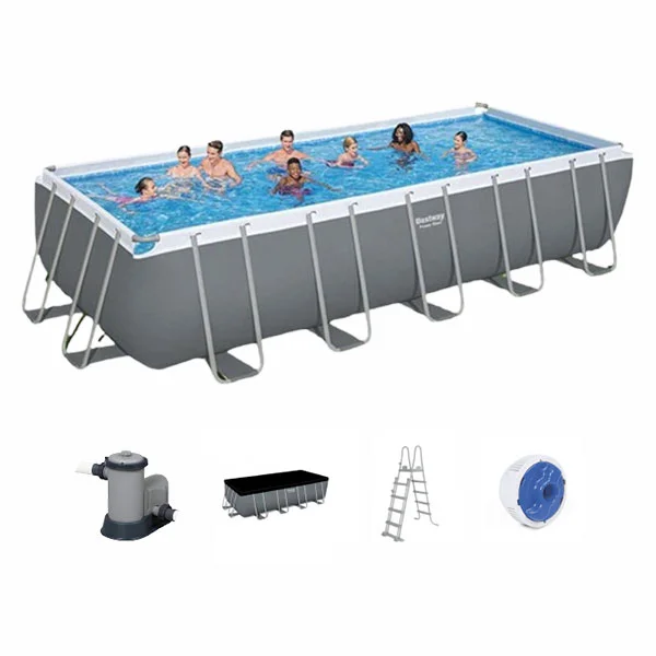 BESTWAY Rectangular Pool Set, 6.40 m x 2.74 m x 1.32 m - 5611Z
