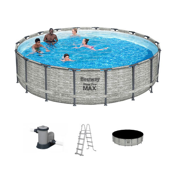BESTWAY Steel Pro Max Round Pool, 5.49 m x 1.22 m  - 5618Y