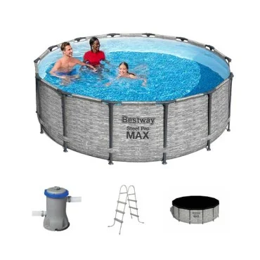Bestway Steel Pro MAX Round Pool, 4.2m x 1.22m - 5619D Bestway Steel Pro MAX Round Pool, 4.2m x 1.22m - 5619D