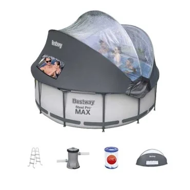 Bestway Steel Pro MAX Pool Set with Enclosure, 3.66m x 1.00m - 5619N Bestway Steel Pro MAX Pool Set with Enclosure, 3.66m x 1.00m - 5619N