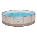 BESTWAY Steel Pro MAX Round Above Ground Pool Set with Canopy, 3.96 m x 1.07 m - 561FY