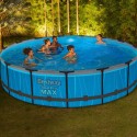 BESTWAY Steel Pro MAX Round Above Ground Pool Set with LED Light, 4.57 m x 1.07 m - 561GD