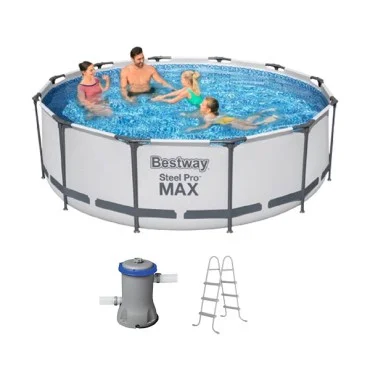 Bestway Steel Pro MAX Round Pool, 3.66m x 1.00m - 56418 Bestway Steel Pro MAX Round Pool, 3.66m x 1.00m - 56418