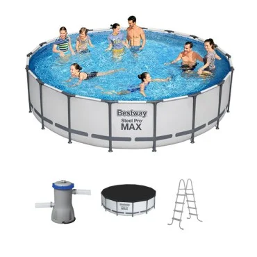Bestway Steel Pro Max Round Pool Set, 4.57m x 1.22m - 56438 Bestway Steel Pro Max Round Pool Set, 4.57m x 1.22m - 56438