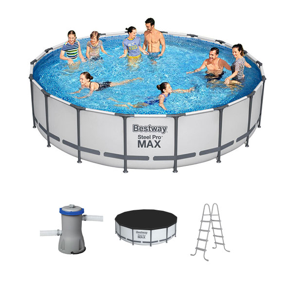 BESTWAY Steel Pro Max Round Pool Set, 4.57 m x 1.22 m - 56438