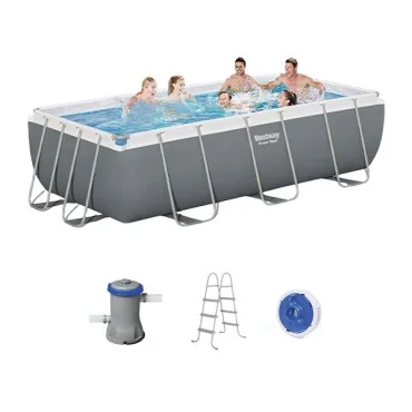 Bestway Power Steel Rectangular Swimming Pool, 4.04m x 2.01m x 1.00m - 56441 Bestway Power Steel Rectangular Swimming Pool, 4.04m x 2.01m x 1.00m - 56441