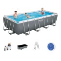 BESTWAY Power Steel Rectangular Pool Set, 5.49 m x 2.74 m x 1.22 m - 56466