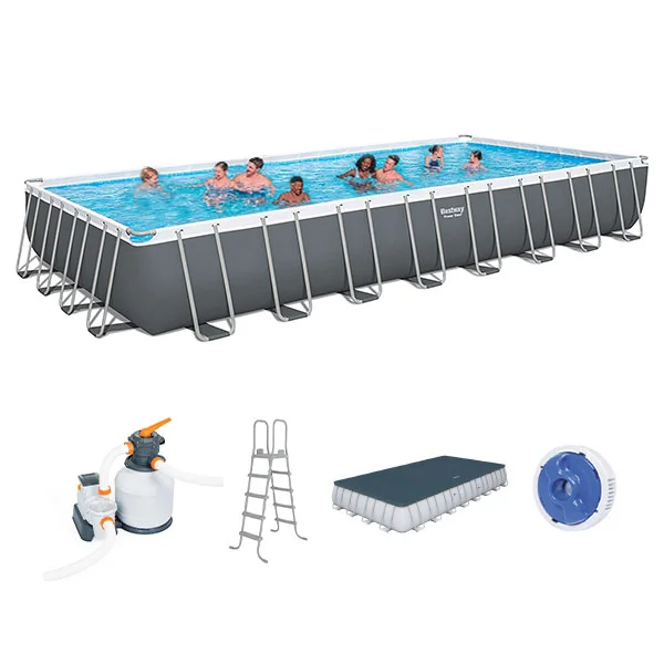 BESTWAY Power Steel Rectangular Pool, 9.56m x 4.88m x 1.32m - 56623