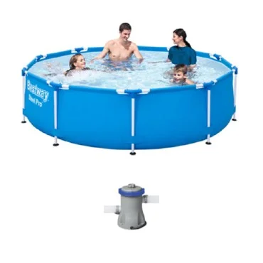 BESTWAY Steel Pro Pool Set, 3.05m x 76cm - 56679 BESTWAY Steel Pro Pool Set, 3.05m x 76cm - 56679