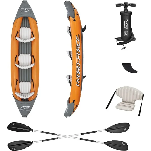 Bestway Hydro-Force 3 Person Inflatable Kayak Set, 3.81m x 1.00m - 65132