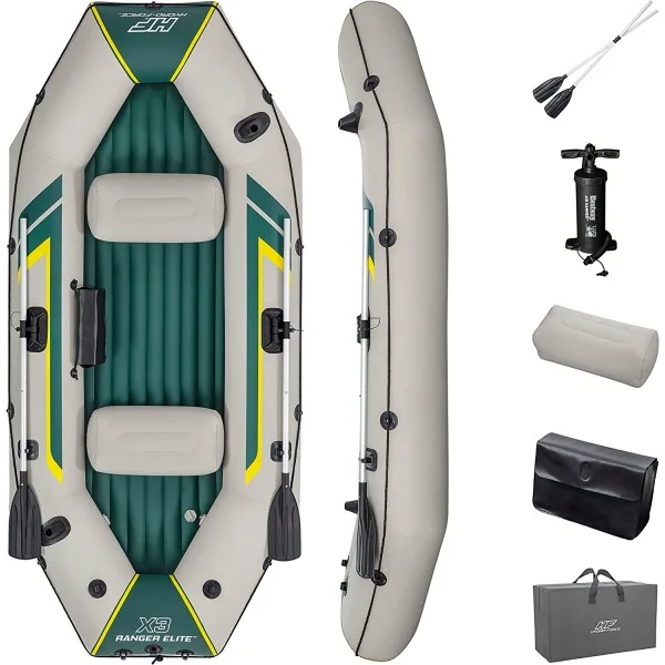 Bestway Ranger Elite X3 Raft Set, 2.95m x 1.3m x 46cm - 65160