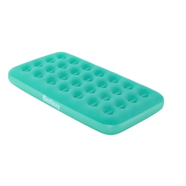 Bestway Drowsy Dreamer Inflatable Velvet Mattress, Green, 1.58M X 89CM X 18CM - 67918-G