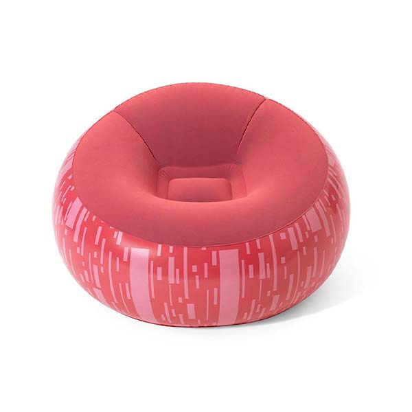 BESTWAY Inflate-A-Chair Air Chair, 1.12 m x 1.12 m x 66 cm, Red - 75052-R