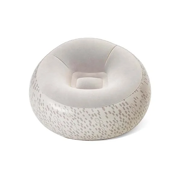 BESTWAY Inflate-A-Chair Air Chair, 1.12 m x 1.12 m x 66 cm, White - 75052-W
