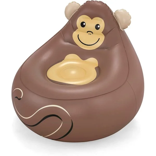 Bestway Cozy Critters Inflatable Armchair, Monkey - 75116-02