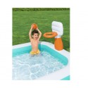 Bestway Dunk n' Splash Inflatable Family Pool with Basketball Hoop 2.51 m x 1.68 m x 1.02 m - 54445