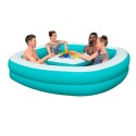 Bestway Sippin' Summer Inflatable Family Pool with Removable Center Console 2.18 m x 2.18 m x 48 cm - 54446